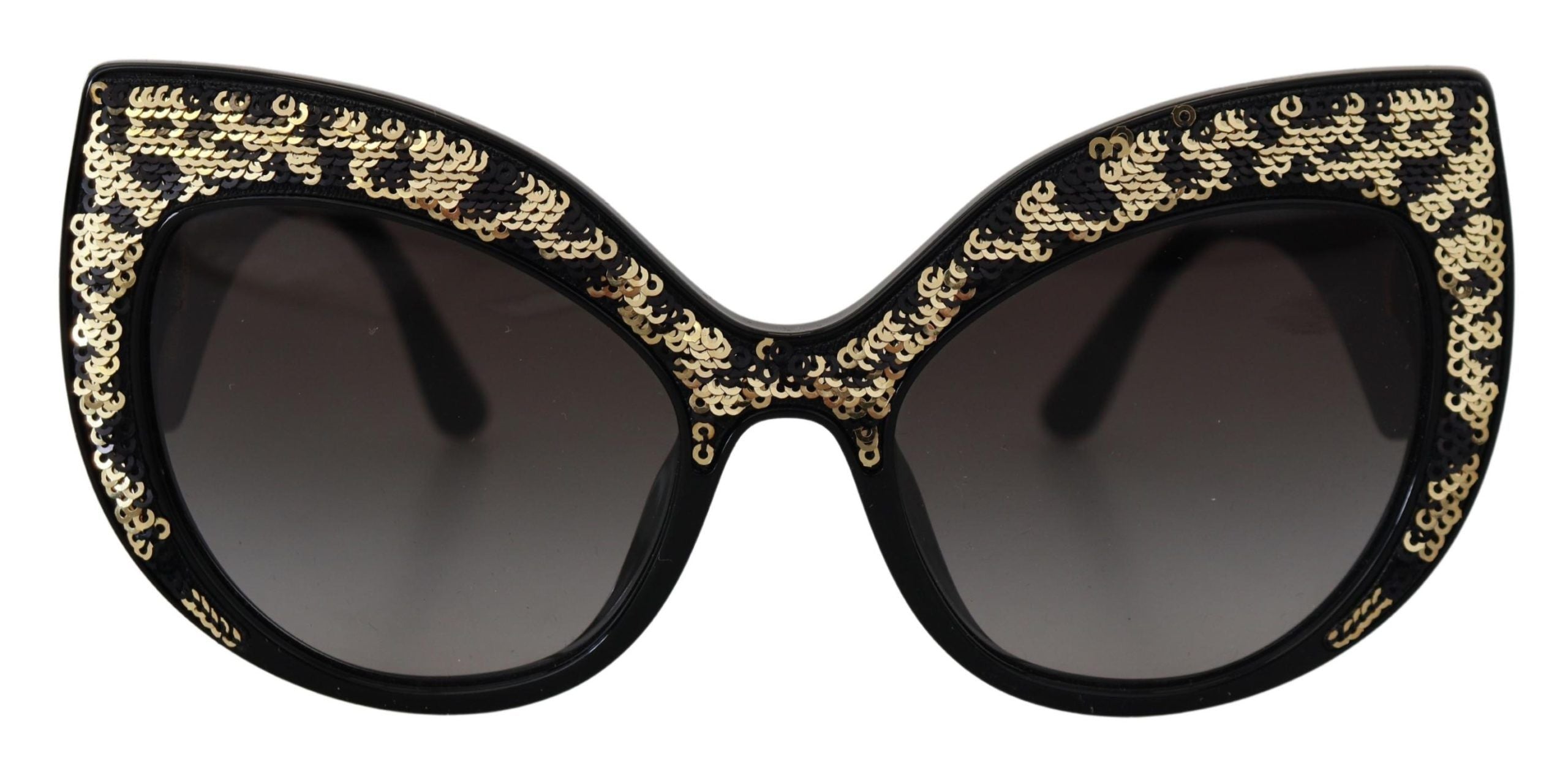 Lunettes de soleil polarisées à sequins papillon Dolce &amp; Gabbana