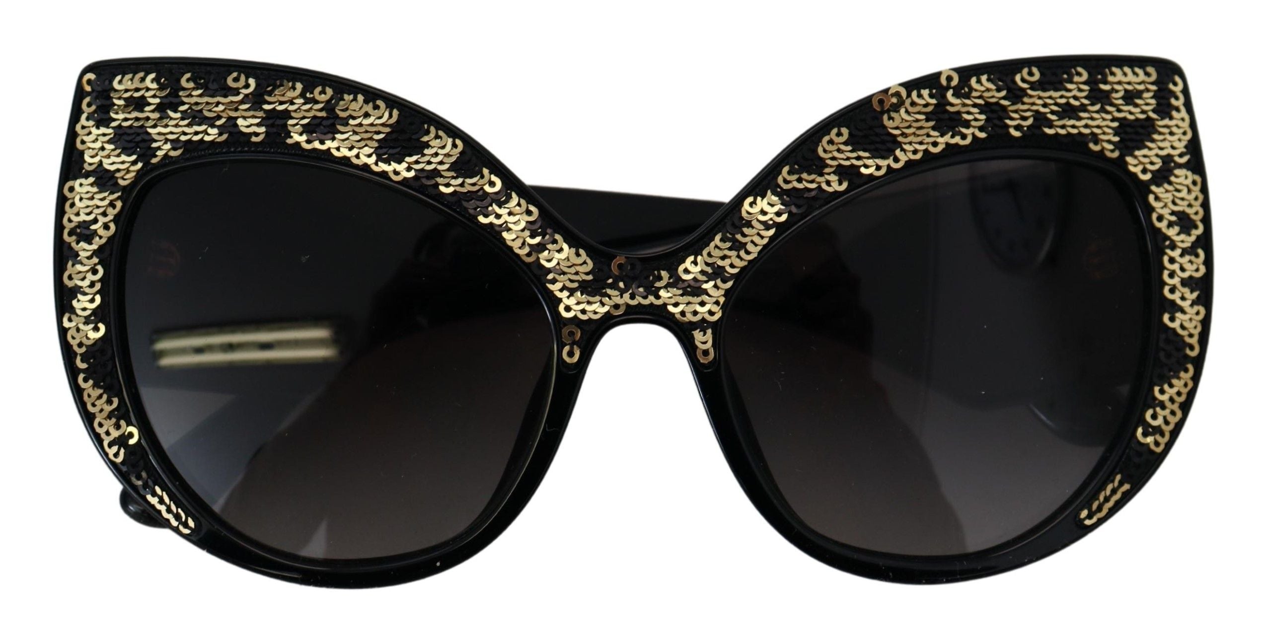 Lunettes de soleil polarisées à sequins papillon Dolce &amp; Gabbana