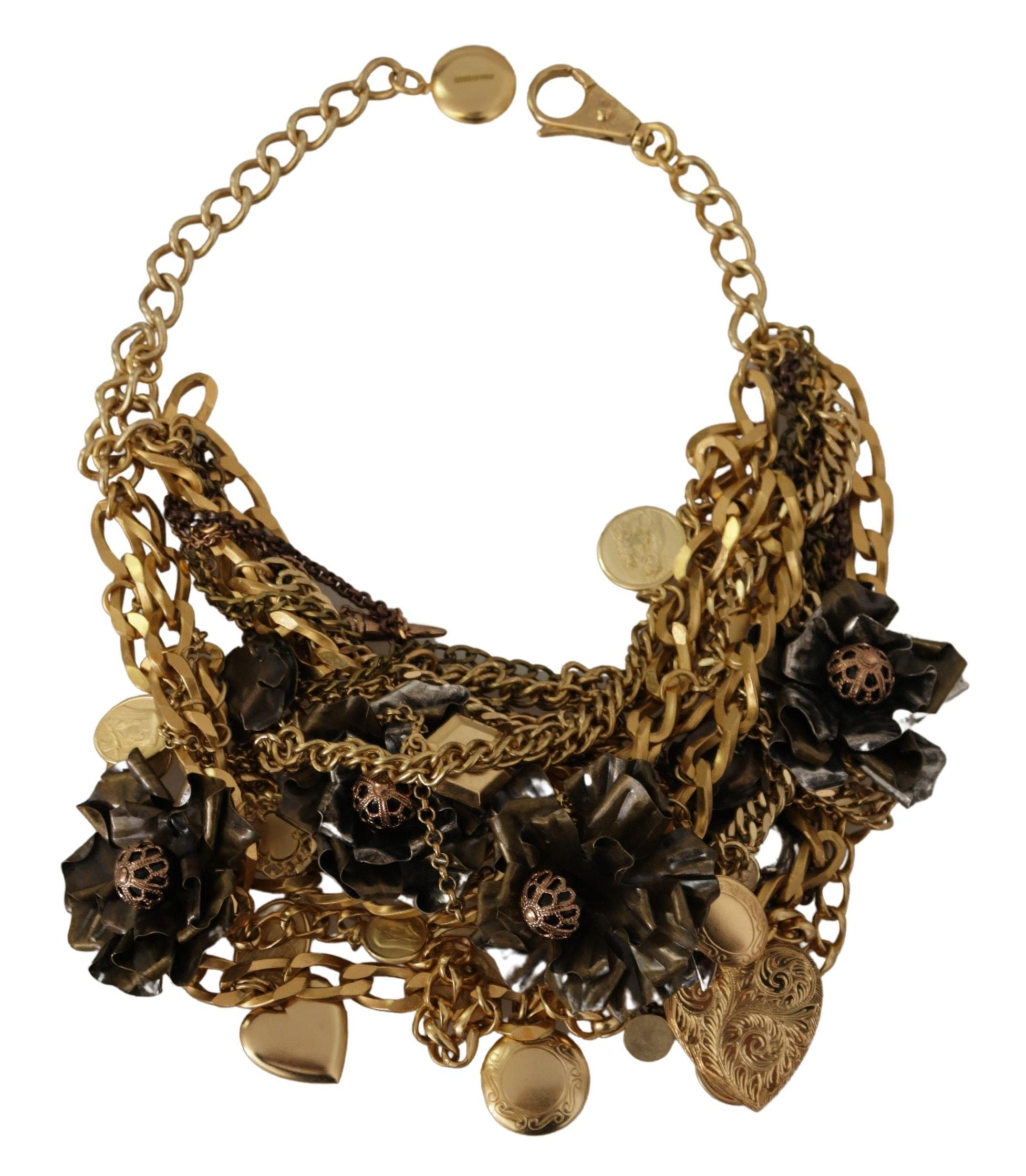 Collier tendance en or glamour sicilien Dolce &amp; Gabbana