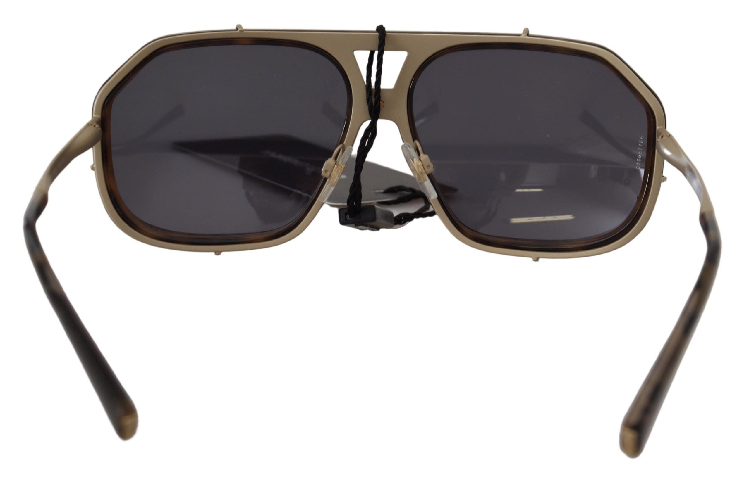 Lunettes de soleil marron effet miroir Dolce &amp; Gabbana Chic Aviator