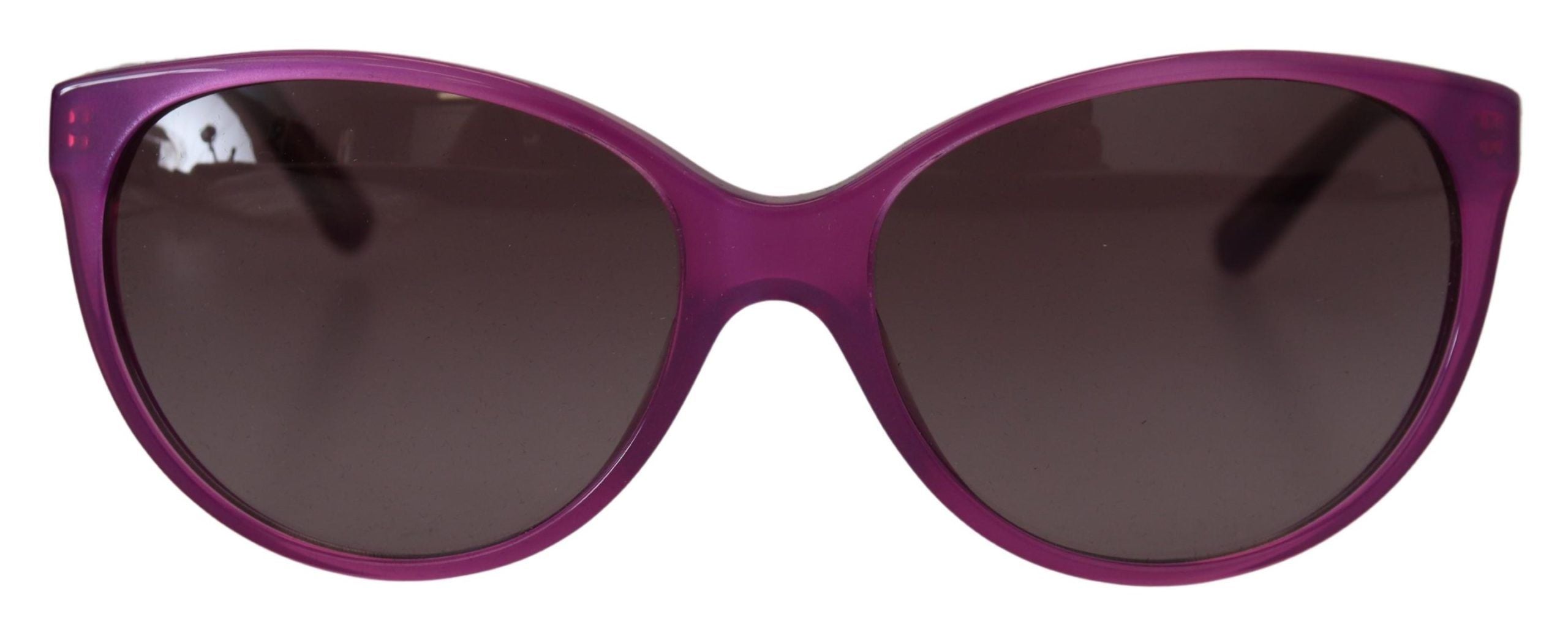 Lunettes de soleil rondes en acétate violet Dolce &amp; Gabbana Chic