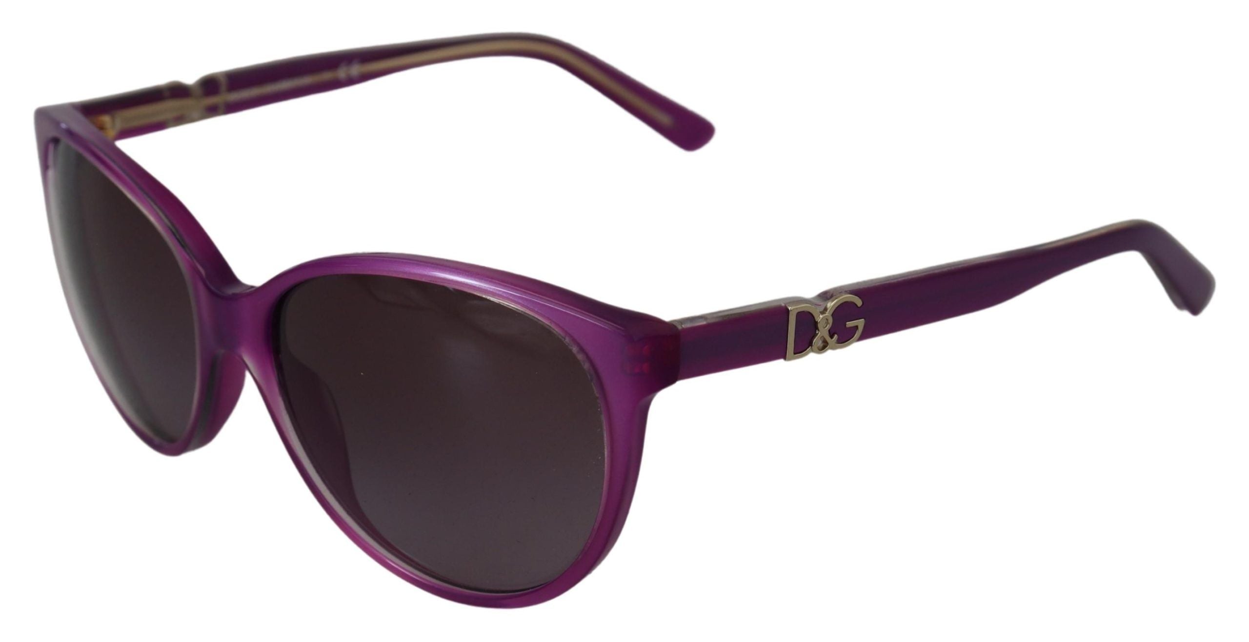 Lunettes de soleil rondes en acétate violet Dolce &amp; Gabbana Chic