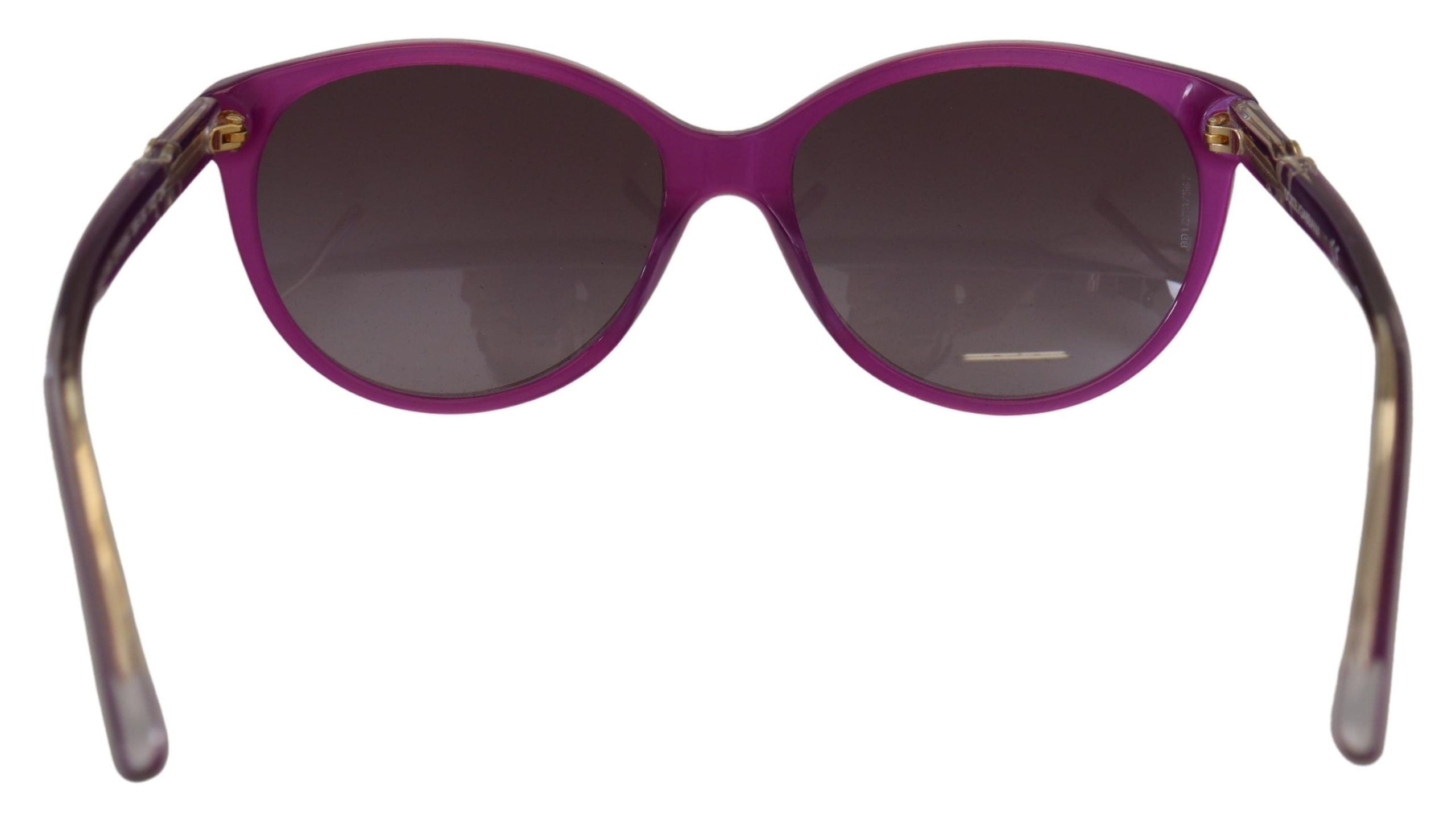 Lunettes de soleil rondes en acétate violet Dolce &amp; Gabbana Chic