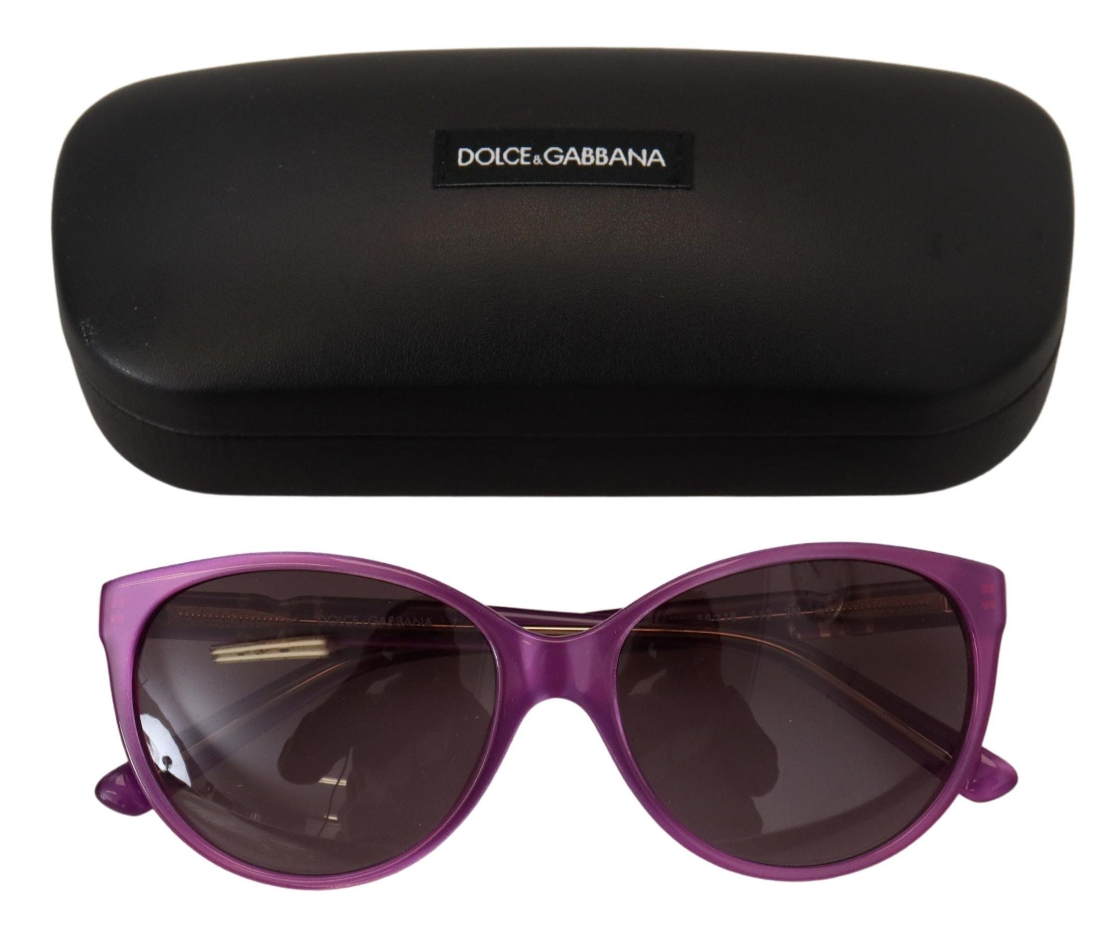 Lunettes de soleil rondes en acétate violet Dolce &amp; Gabbana Chic