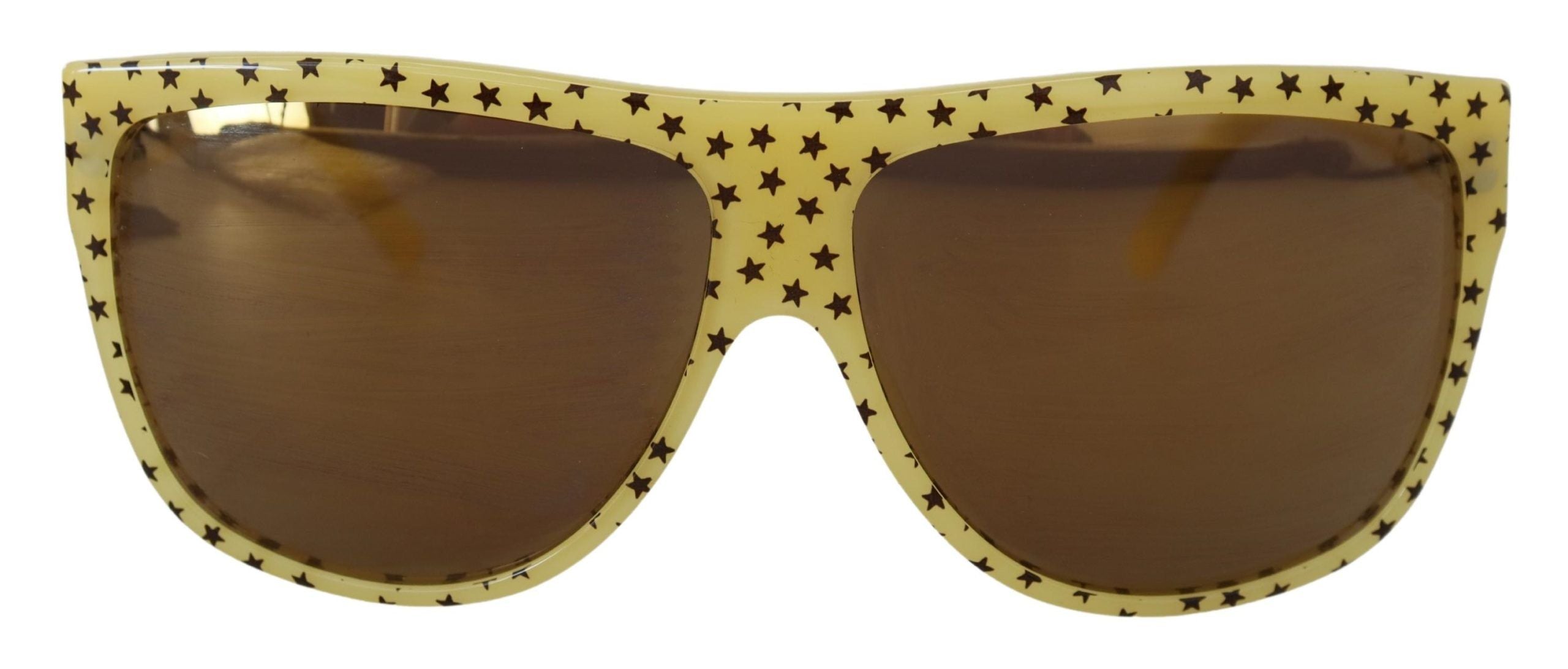 Lunettes de soleil carrées Dolce &amp; Gabbana Stellar Chic en jaune