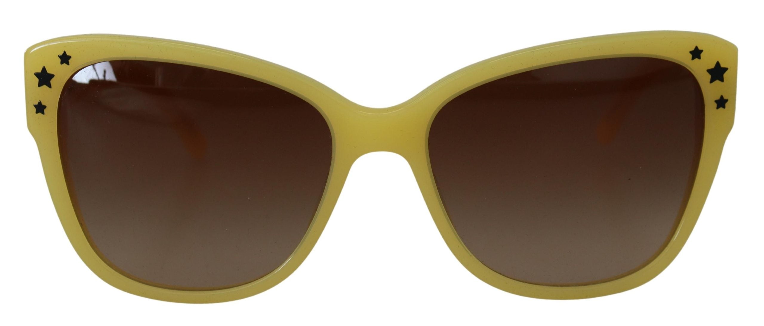 Lunettes de soleil dégradées en acétate jaune Dolce &amp; Gabbana Chic