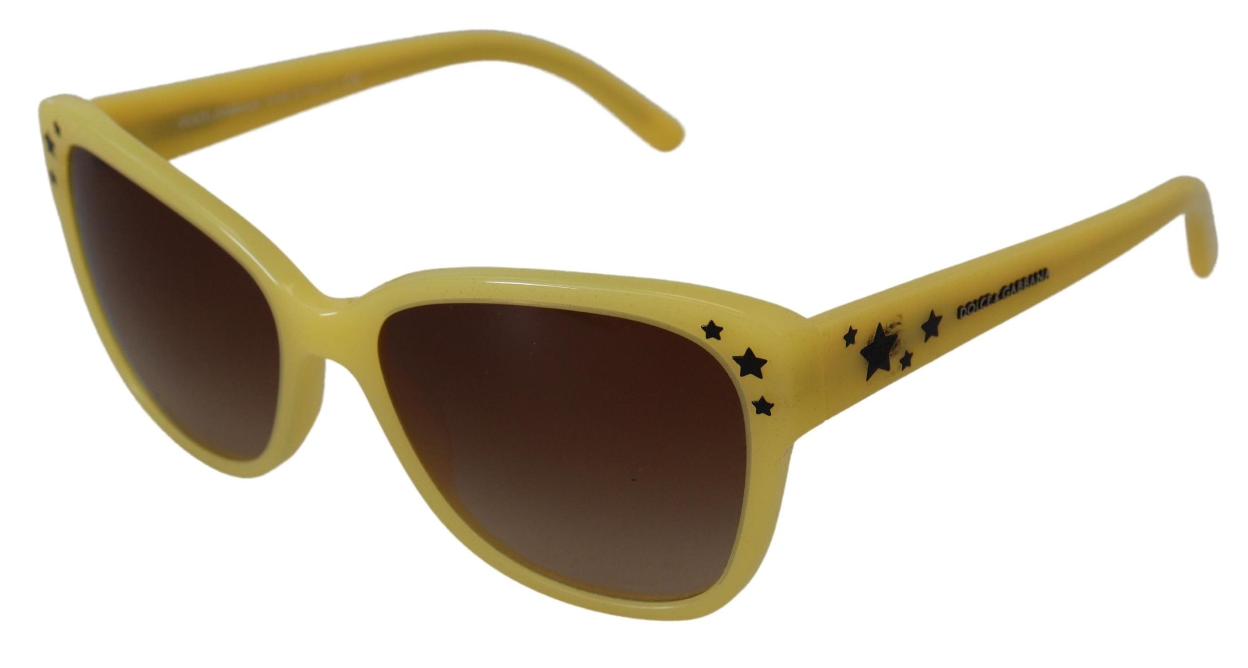 Lunettes de soleil dégradées en acétate jaune Dolce &amp; Gabbana Chic