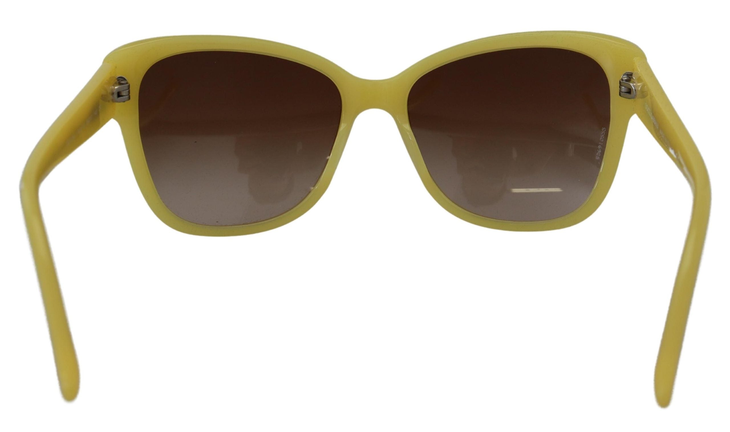 Lunettes de soleil dégradées en acétate jaune Dolce &amp; Gabbana Chic