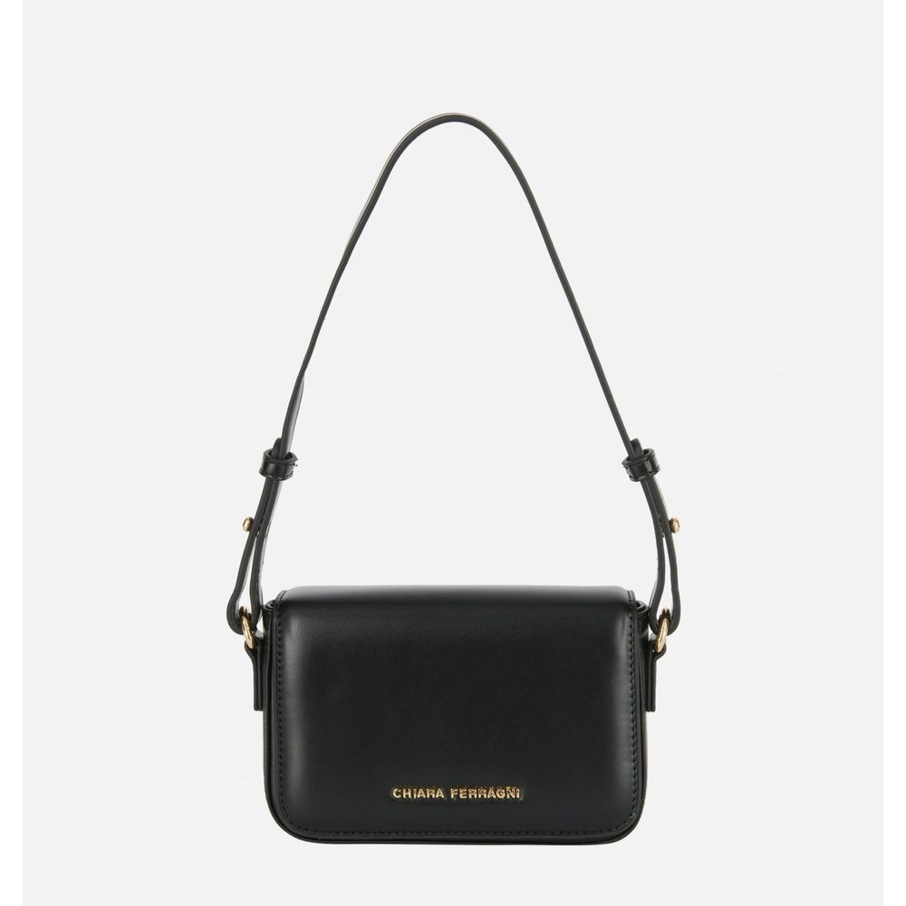 Chiara Ferragni Black Fabric Shoulder Bag