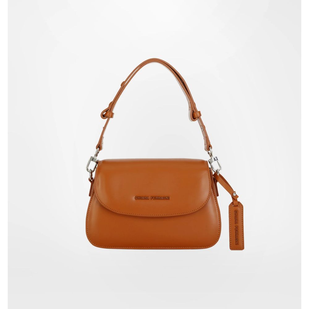 Chiara Ferragni Brown Fabric Handbag