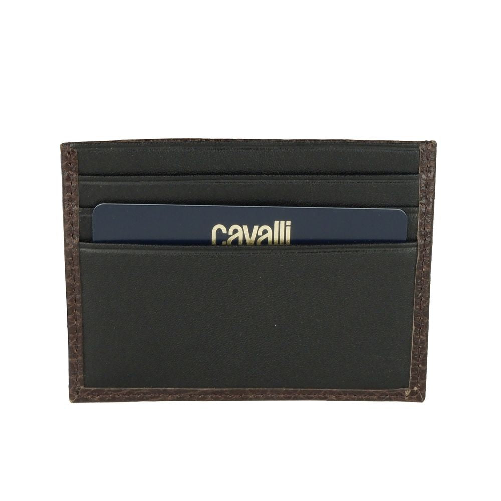 Porte-cartes en cuir de veau Cavalli Class Chic