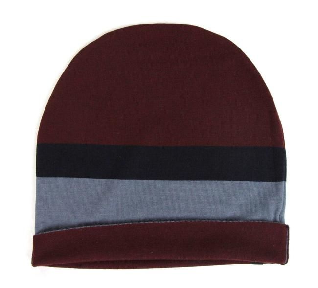 Bonnet en laine bleu bordeaux unisexe Gucci Casquette en tricot moyen