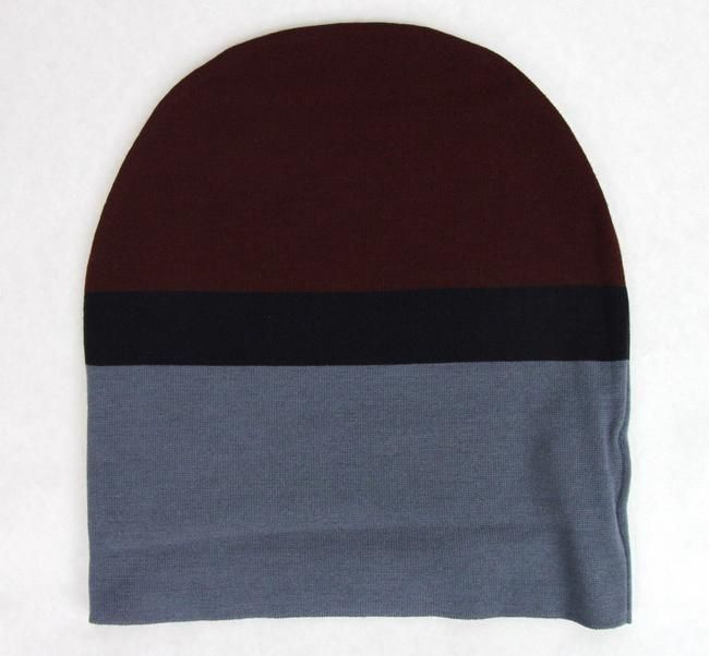 Bonnet en laine bleu bordeaux unisexe Gucci Casquette en tricot moyen