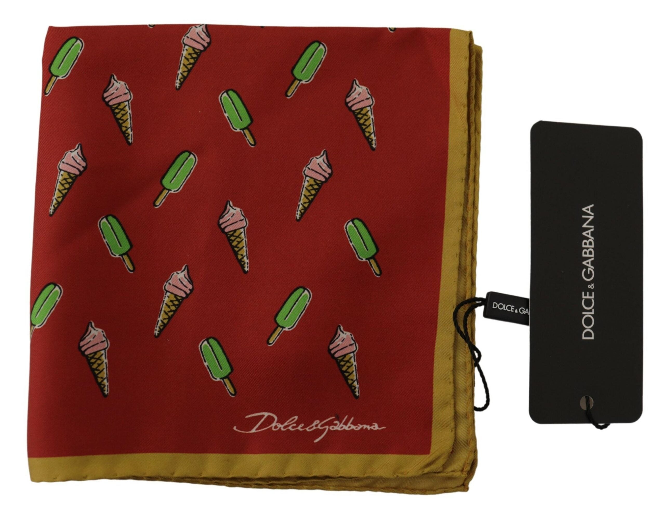 Dolce & Gabbana Elegant Multicolor Silk Men's Square Scarf