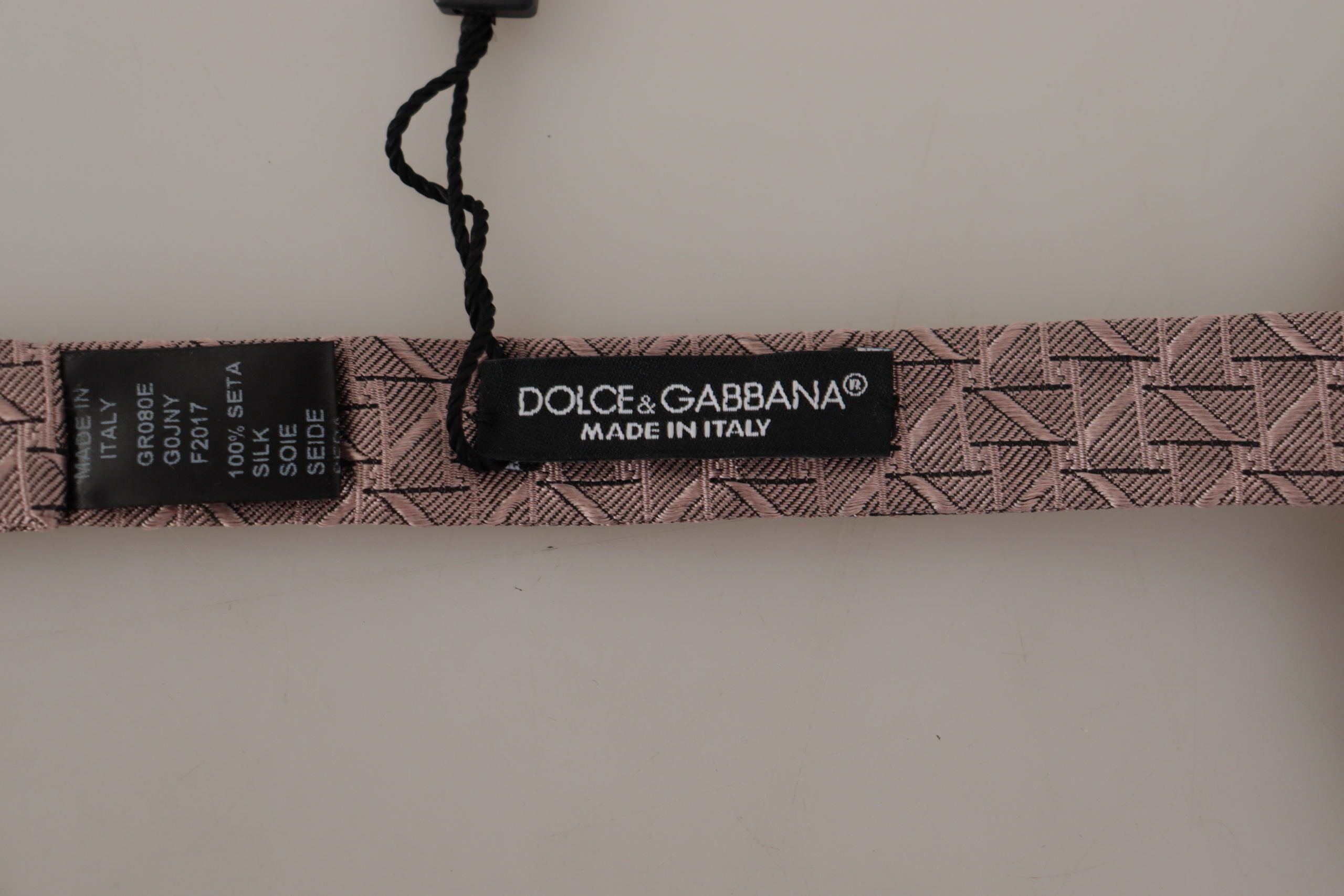 Dolce &amp; Gabbana Nœud papillon élégant en soie gris - Vêtements de cérémonie pour hommes