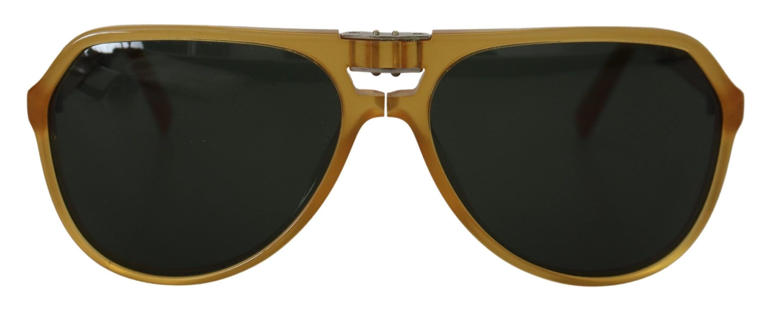 Lunettes de soleil aviateur jaunes chic Dolce &amp; Gabbana en acétate