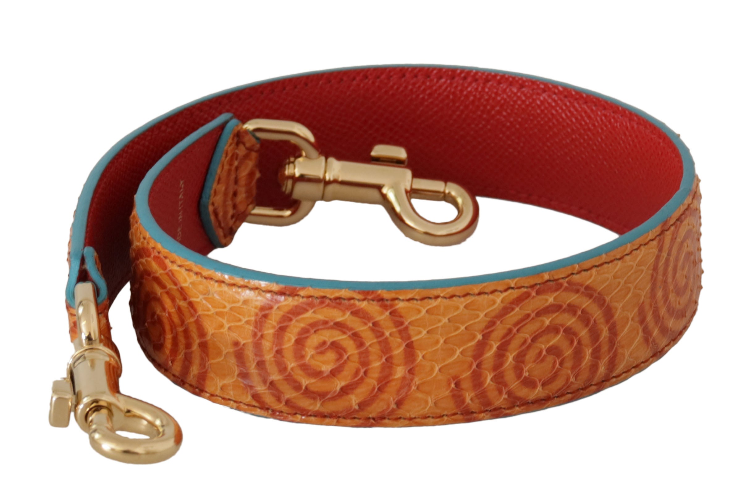 Accessoire bandoulière en cuir orange Dolce &amp; Gabbana Chic