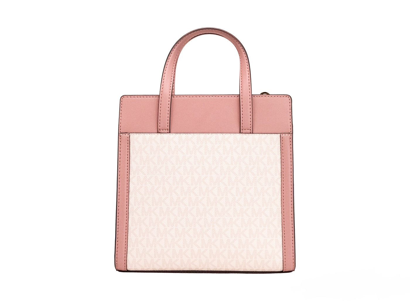 Michael Kors Cece Petit sac à bandoulière fourre-tout à rabat nord-sud en PVC rose