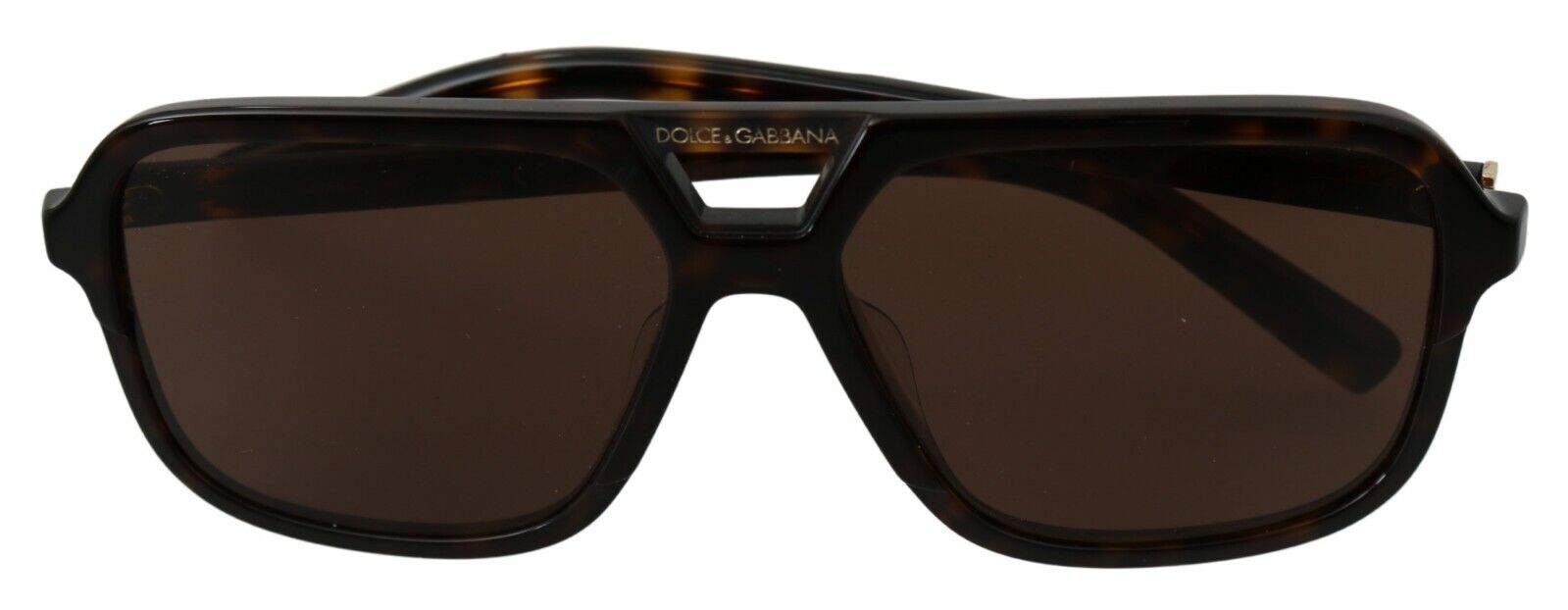 Dolce &amp; Gabbana Lunettes de soleil élégantes à motifs marron pour hommes