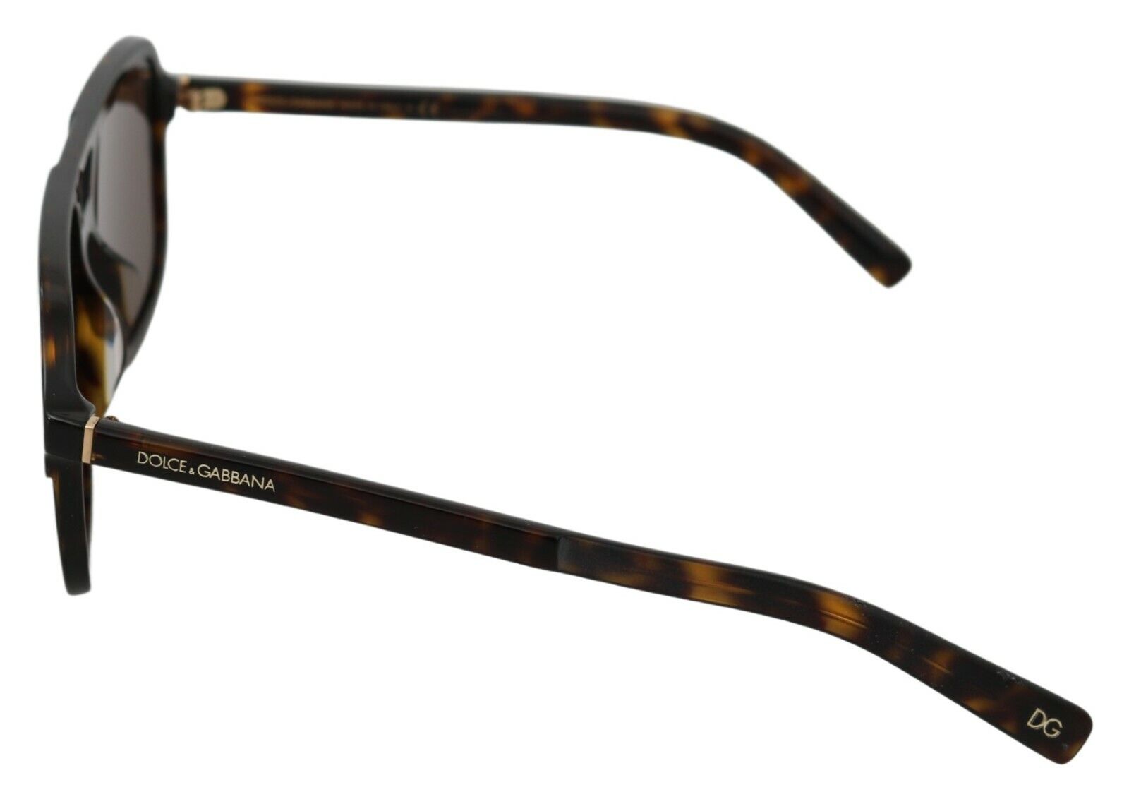 Dolce &amp; Gabbana Lunettes de soleil élégantes à motifs marron pour hommes