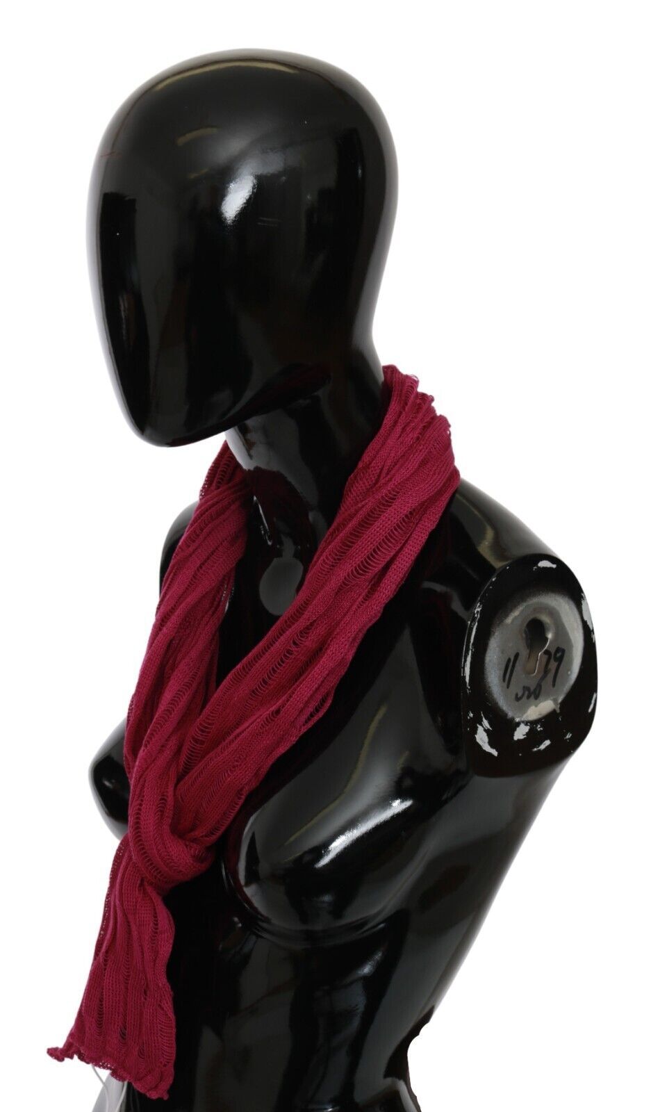 John Galliano Bordeaux Élégance Foulard Châle Écharpe