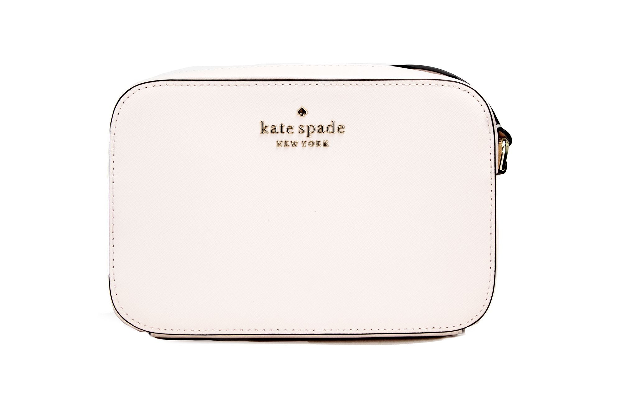 Kate Spade Staci Mini sac à main en cuir Saffiano rose clair